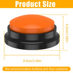 Dog Training Buttons Recordable Talking Pet Interactive Light