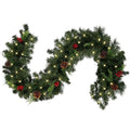 Best Christmas Garland Rattan with Red Lights | Buy Online at Furniture Things Australia