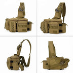 Fishing Tackle Bag with Rod Holder