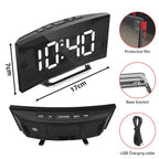 Digital LED Alarm Clock (Black)