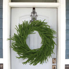 Christmas Garland with Norfolk Pine Artificial Greenery