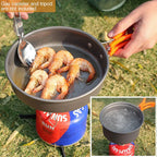 Camping Cookware Set Aluminum Portable Outdoor Cooking Gear