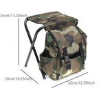 Backpack with Portable Folding Chair