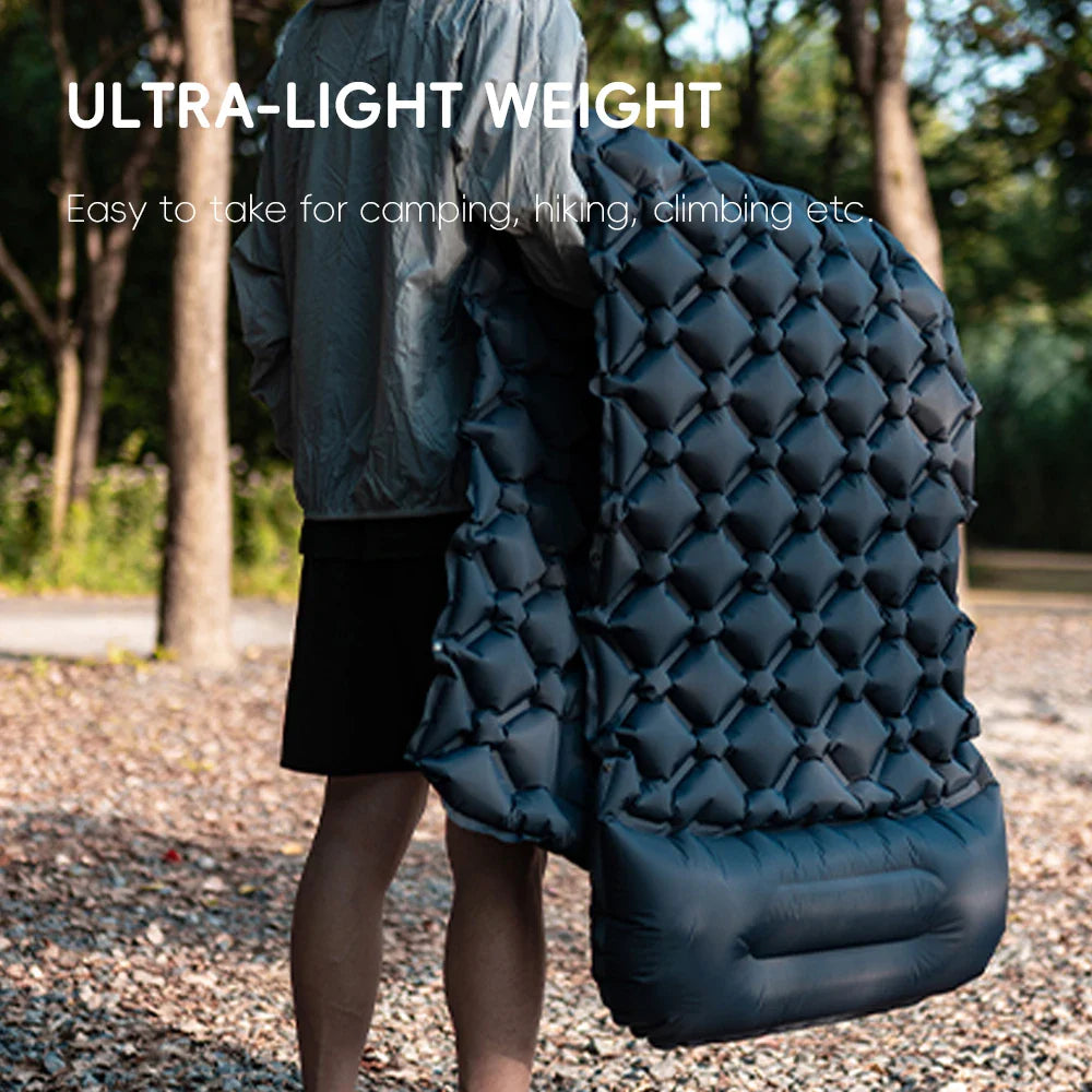 Camping Sleeping Pad Inflatable Air Mattress with Pillow