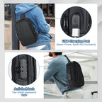 Men Anti-Theft Sling Bag with Waterproof USB Crossbody
