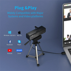 Webcam USB 1080p 60fps Full HD with Microphone