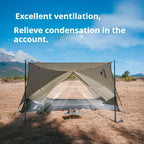 Outdoor Camping Tent with Waterproof Double Layer for 2 Person