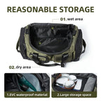 Travel Duffel Bag with Waterproof Wet Dry Separation