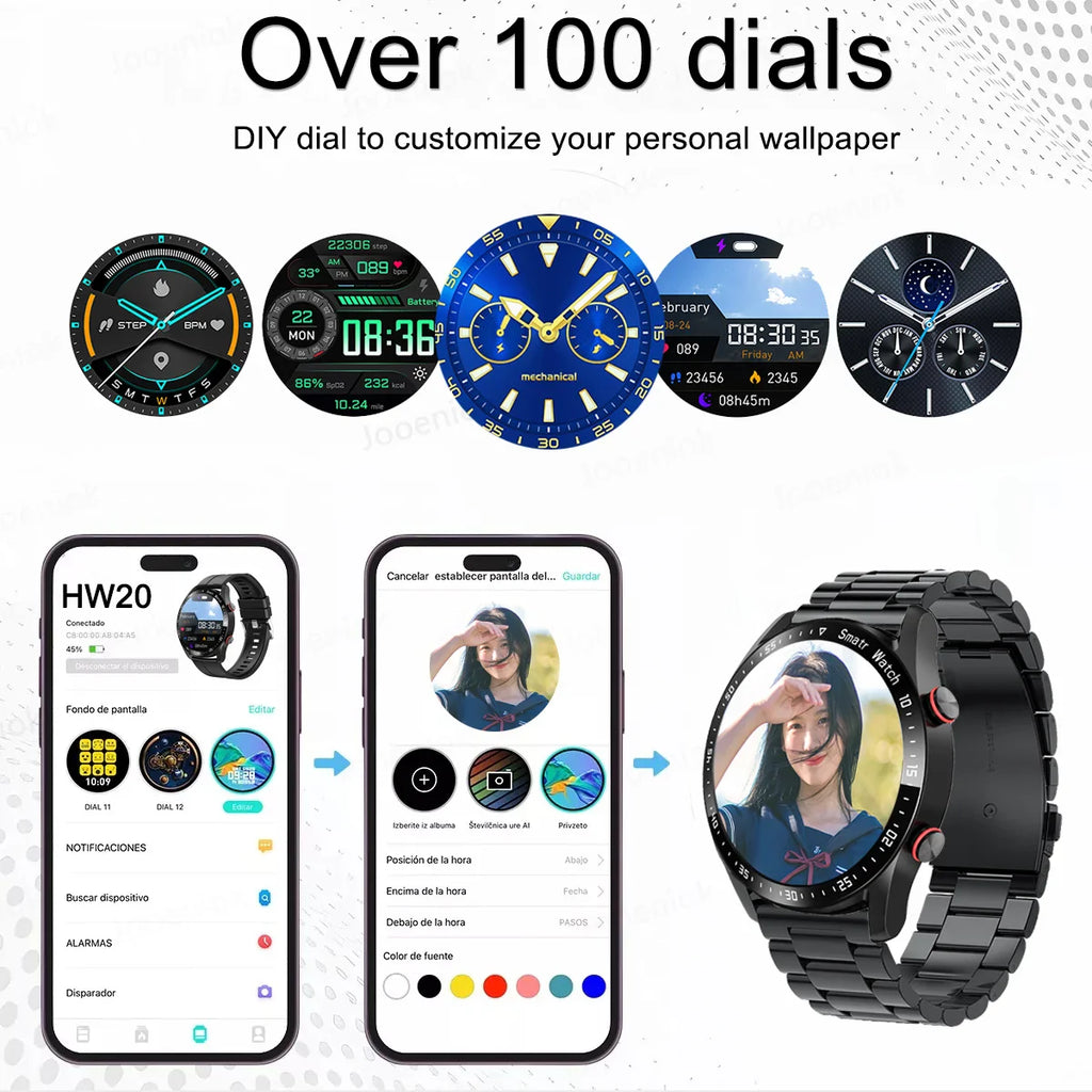 Smart Watch with Fitness Tracker (Orange)