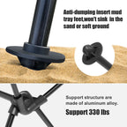 Camping Chair Folding Portable Lightweight Aluminum Headrest