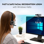 Webcam Mini 2K USB Laptop Computer with Privacy Cover