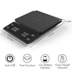 Digital Kitchen Scale with High Precision Coffee Timer