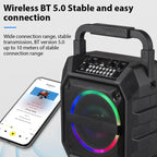 Wireless Karaoke System with Speaker & Microphone Set