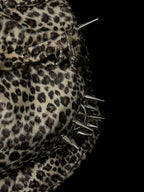 Leopard Backpack with Rivet Punk Large Capacity