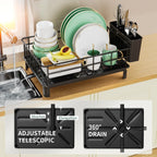 Kitchen Rack Multifunction Metal Black