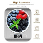 Kitchen Scale Digital 10kg LCD Stainless Steel