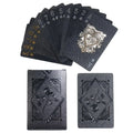 Poker Cards Waterproof PVC Black Rose Deck