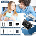 Digital Camera 64MP 4K Vlog Flip Screen WiFi Zoom