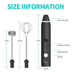 Electric Handheld Coffee Mixer (Black)