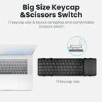 Folding Bluetooth Keyboard with Touchpad