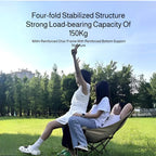 Outdoor Folding Chair with Portable Camping Recliner