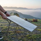 Camping Table with Folding Stainless Heat-Resistant
