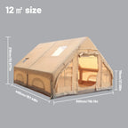 Outdoor Camping Tent with Inflatable Four Season Cabin