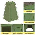 Outdoor Privacy Shower Tent with Waterproof UV Protection