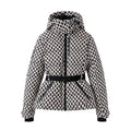 Women Winter Hooded High Waist Padded Parka (Lattice-AU-10)