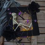 Skeleton Wreath Halloween Photo Frame Door Decoration