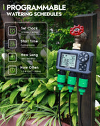 3-Outlet Automatic Water Timer Irrigation Controller
