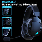 Wireless Bluetooth Noise Cancelling Gaming Headset with Mic