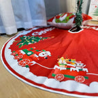 Christmas Tree Skirt Polyester Festive Decoration