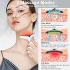LED Face Neck Massager with 7-Color EMS Sculpting Device