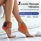 Ankle Massager with Electric Vibration Heating Foot Support