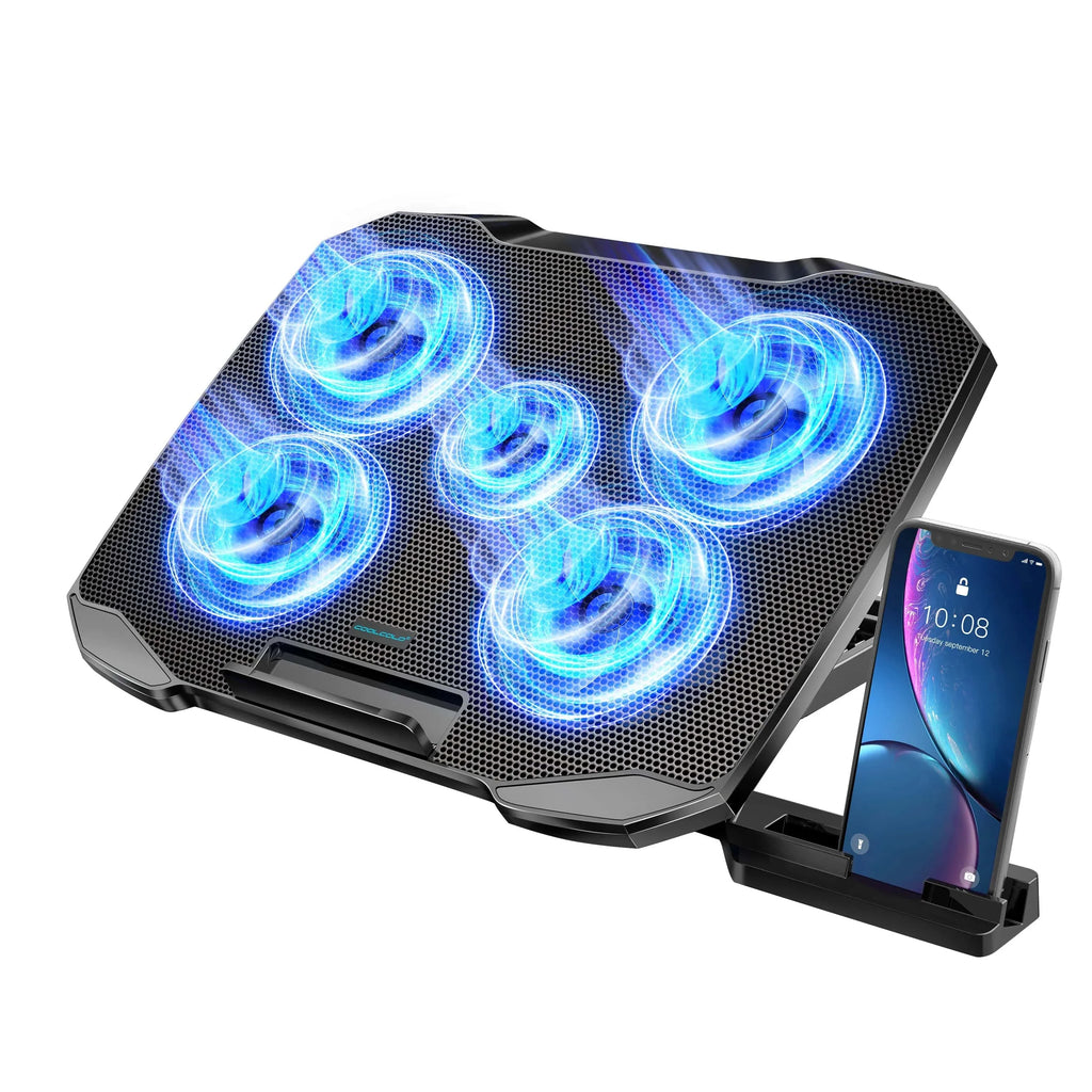 Best Laptop Cooling Pad 5 Fans Adjustable Stand with Holder | Buy Online at Furniture Things Australia