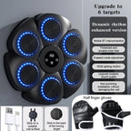 Boxing Trainer Interactive LED Music Reaction Wall Target with Gloves