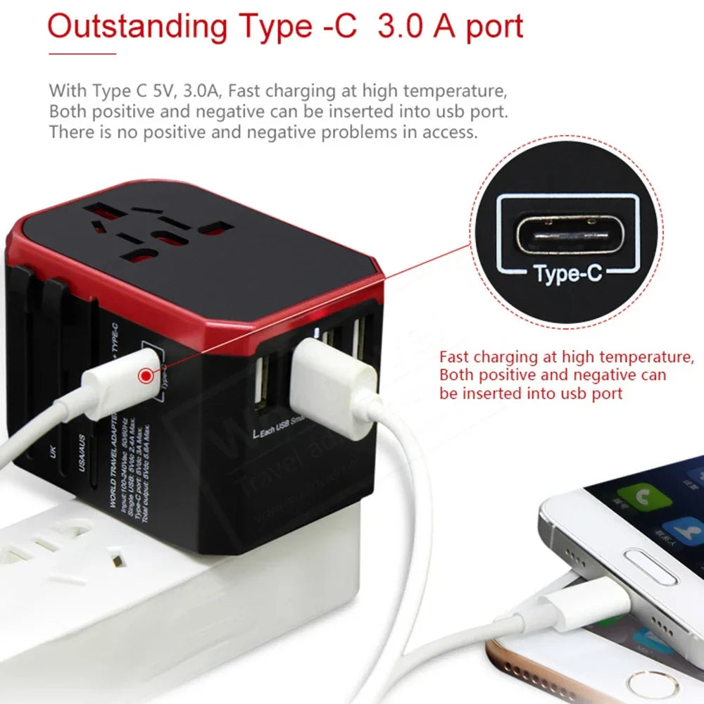 Type C Charger Travel Adapter Universal Plug USB