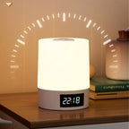 Night Lamp Light Clock with Dimmable LED for Bedroom