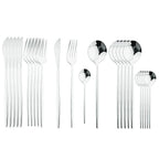 Cutlery Set Stainless Steel Silverware 24 pieces