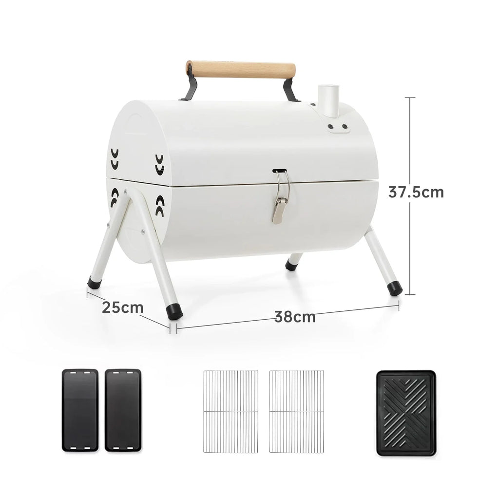 Portable Dual-Side Camping Charcoal Grill