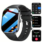 Smart Watch with Bluetooth Call Fitness Tracker (Black)