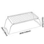 Campfire Grill Stand Portable Folding Stainless Steel Rack
