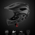 Kids Bike Helmet Full Face with Detachable Chin Guard