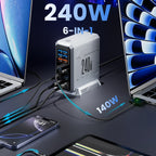 Charger GaN 240W USB C Desktop Fast Charging