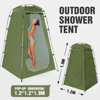 Outdoor Privacy Shower Tent with Waterproof UV Protection