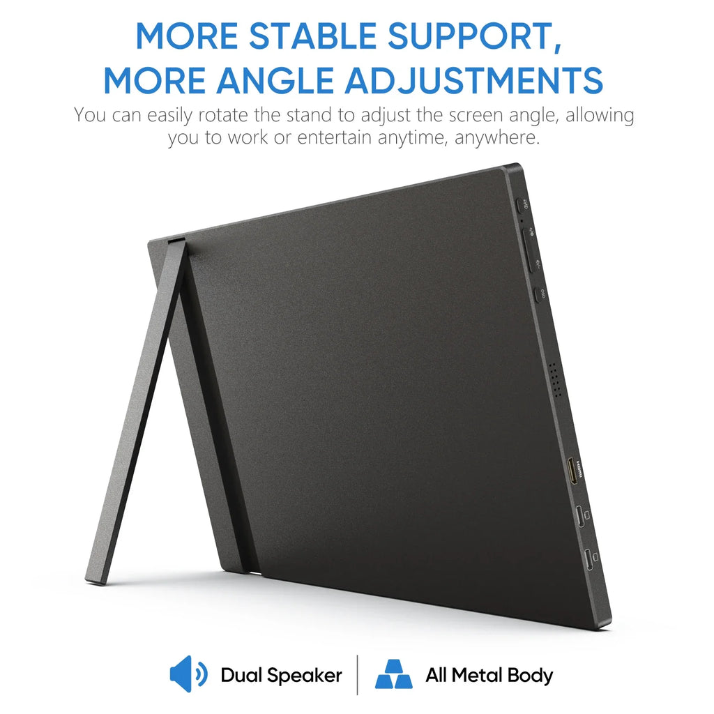 Portable Monitor Screen IPS Display USB-C HDMI 15.6"