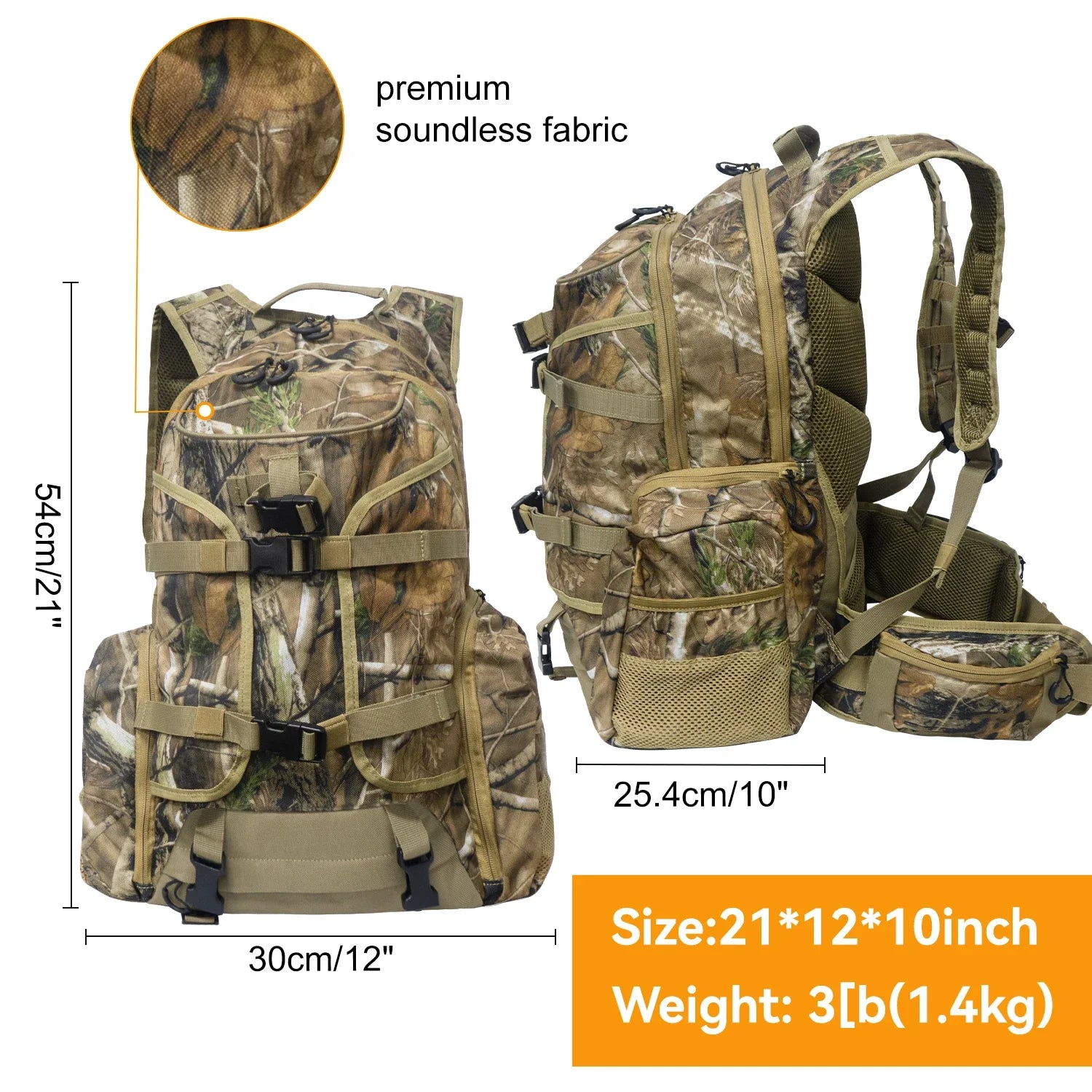 Hunting Backpack with Rifle Holder