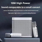 Speaker Karaoke Machine with Dual Wireless Microphones