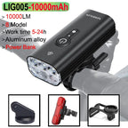 Bicycle Light Front with 10000LM Smart Waterproof